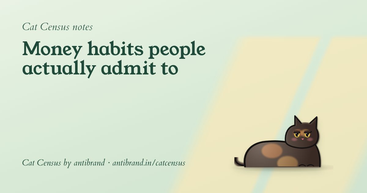A crowd of cats split across two pastel halves under the words Cat Census